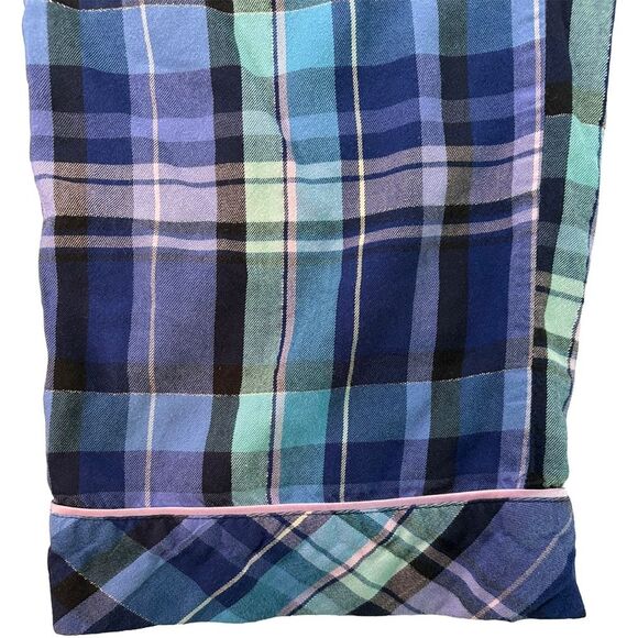 Victoria's Secret Plaid Flannel Pajama Pants – Blue/Purple – Size S/P (Short) - Picture 7 of 8